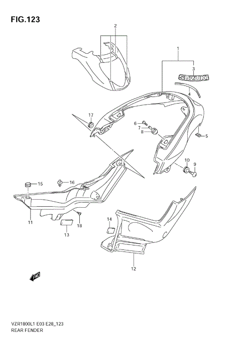 REAR FENDER (VZR1800Z L1 E28)