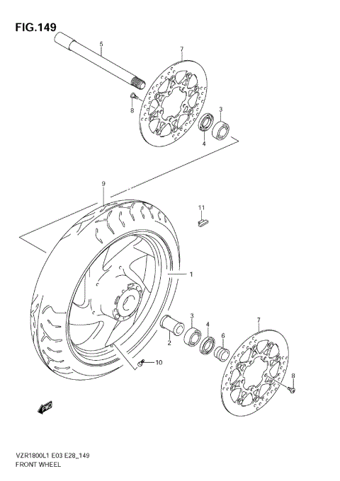 FRONT WHEEL (VZR1800 L1 E33)