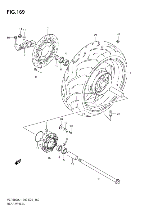 REAR WHEEL (VZR1800 L1 E28)