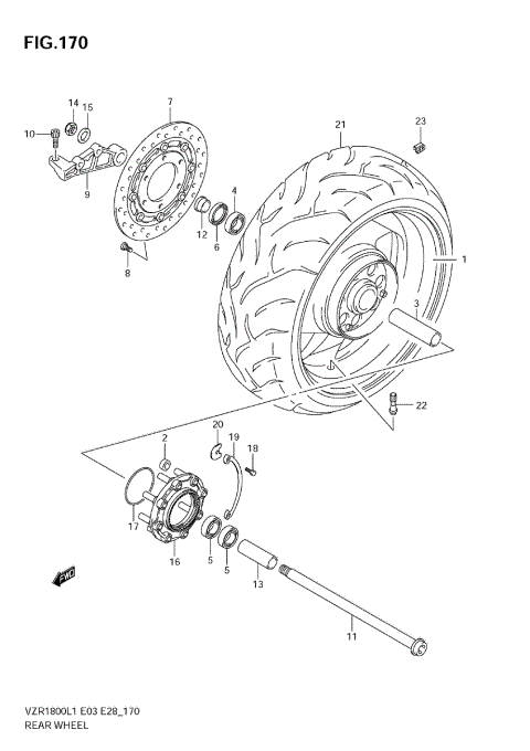 REAR WHEEL (VZR1800 L1 E33)
