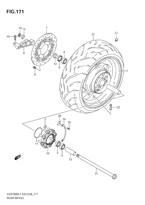 REAR WHEEL (VZR1800Z L1 E3)