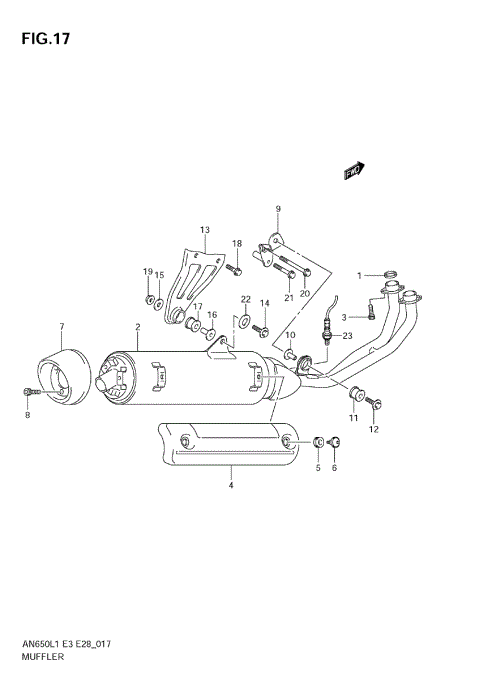 MUFFLER (AN650 L1 E3)