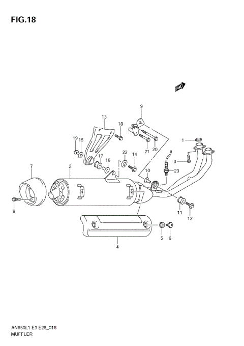 MUFFLER (AN650 L1 E33)