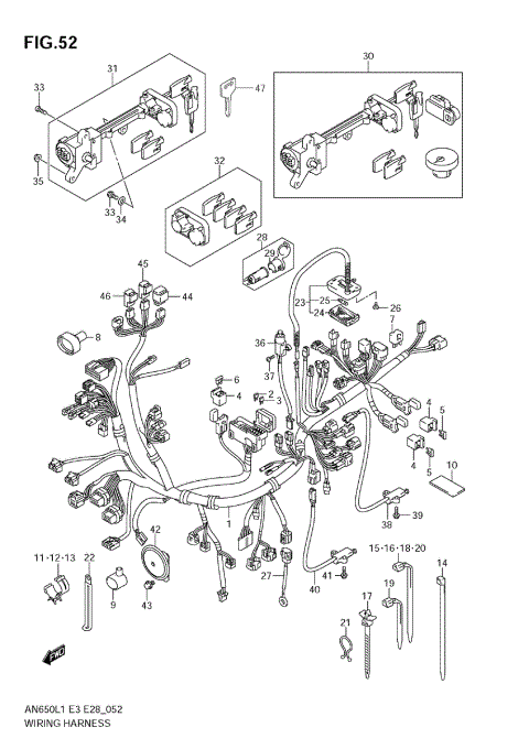 WIRING HARNESS (AN650 L1 E33)