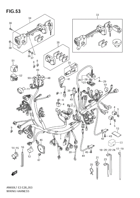 WIRING HARNESS (AN650A L1 E28)