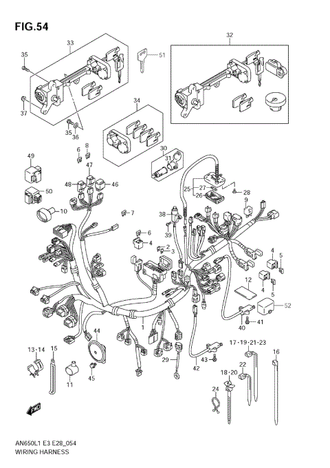 WIRING HARNESS (AN650A L1 E33)