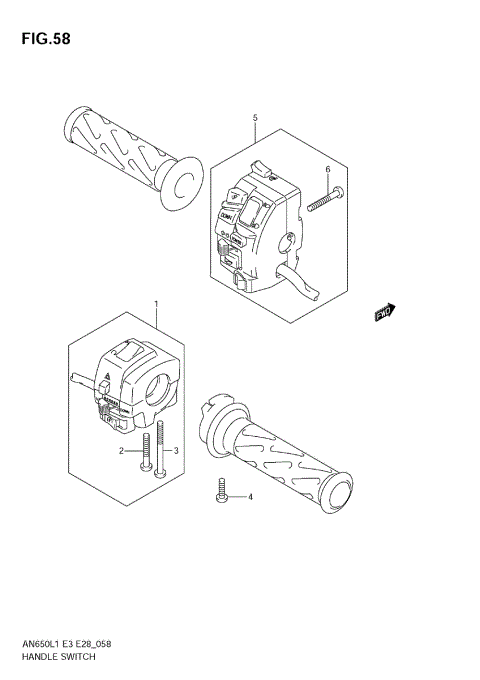 HANDLE SWITCH (AN650A L1 E33)