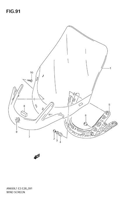 WIND SCREEN (AN650 L1 E3)
