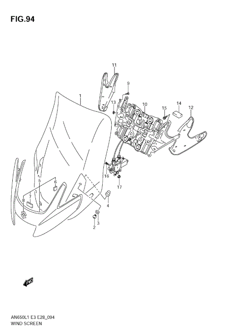 WIND SCREEN (AN650A L1 E33)