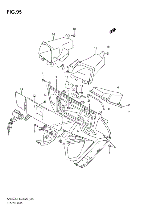 FRONT BOX (AN650 L1 E3)