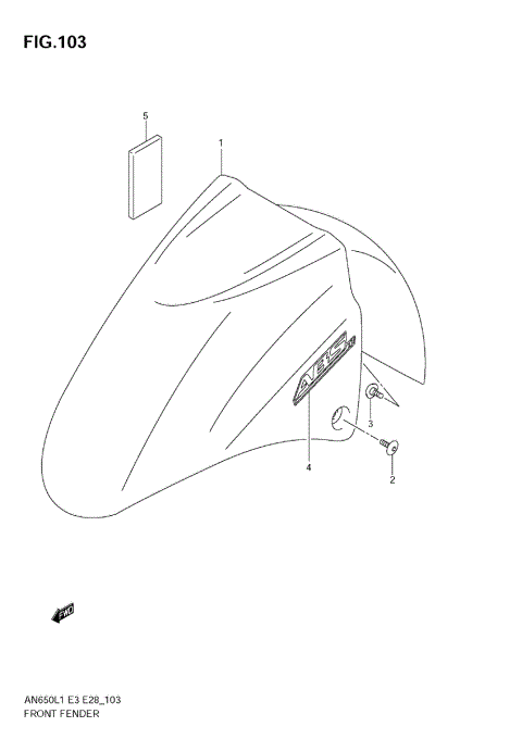 FRONT FENDER (AN650A L1 E33)