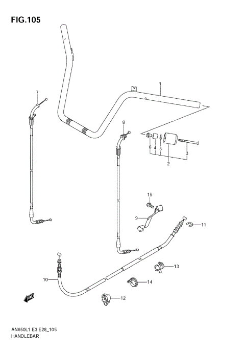 HANDLEBAR (AN650 L1 E33)