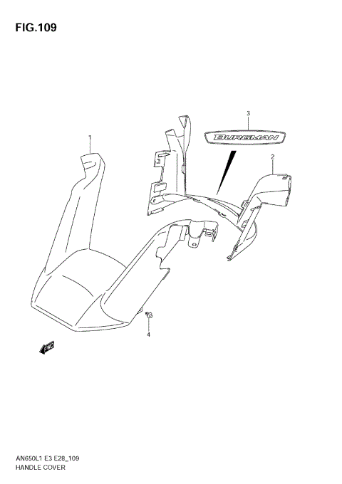 HANDLE COVER (AN650 L1 E33)