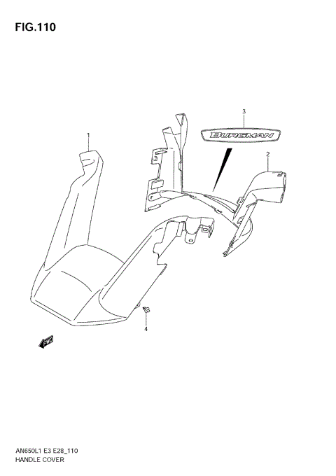 HANDLE COVER (AN650A L1 E28)