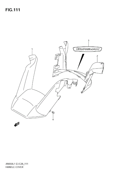 HANDLE COVER (AN650A L1 E33)