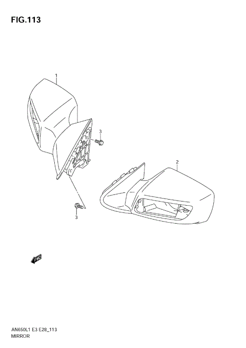 MIRROR (AN650 L1 E33)