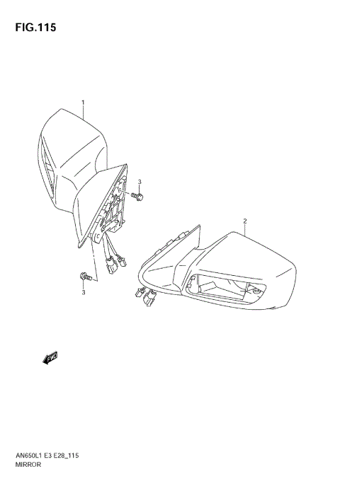 MIRROR (AN650A L1 E33)