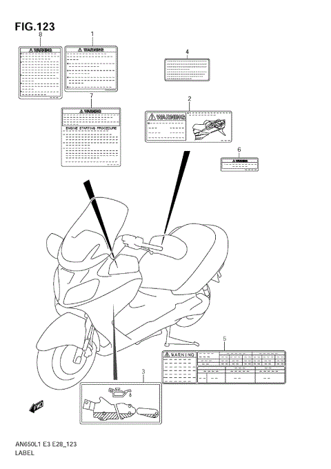LABEL (AN650A L1 E28)
