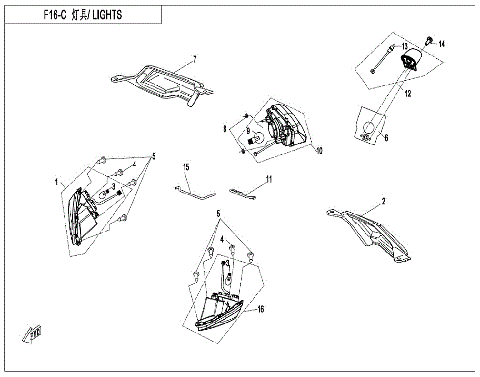 LIGHTS (NA, WITHOUT TURN LIGHT)