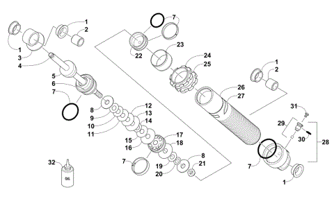 FRONT SUSPENSION SHOCK ABSORBER