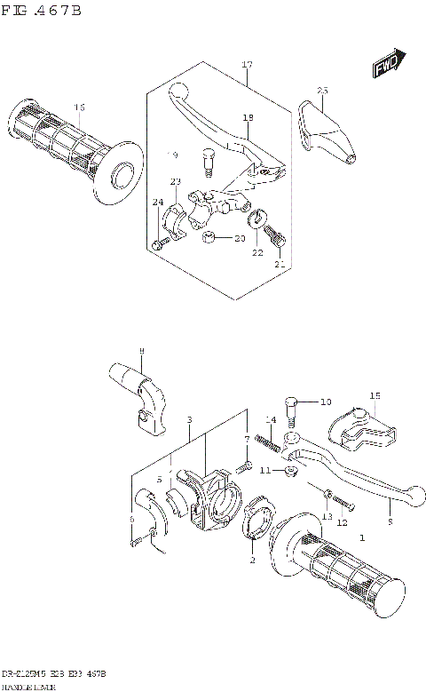 HANDLE LEVER (DR-Z125L)