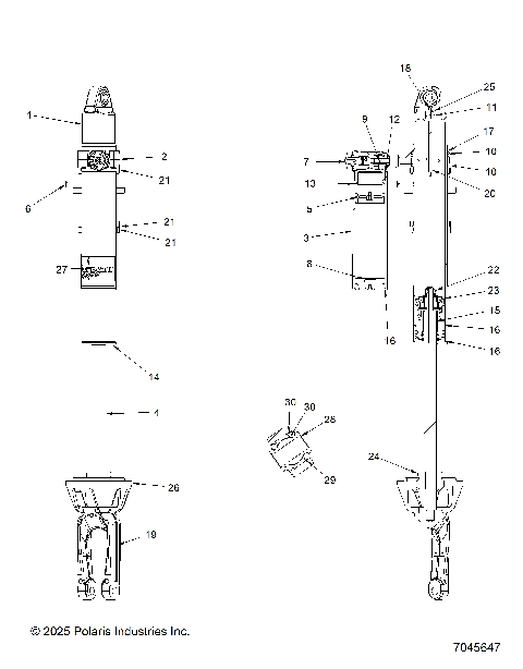 SUSPENSION, FRONT SHOCK INTERNAL - Z25R4E2KA4/B4  (7045647)