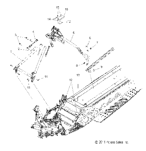CHASSIS, CHASSIS ASM. and OVER STRUCTURE - S12CL8/CW8 ALL OPTIONS (49SNOWCHASSISFRT212SBASLT)