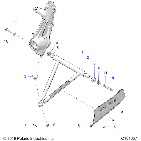 SUSPENSION, A-ARM and STRUT MOUNTING - A20SEE57K1 (C101367)