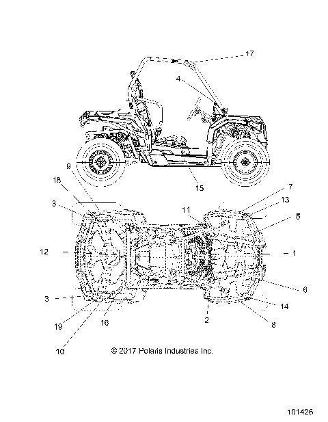 BODY, DECALS - A17HAA15A7/B7 (101426)