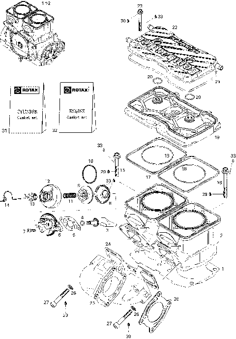 01- Cylinder And Exhaust Manifold