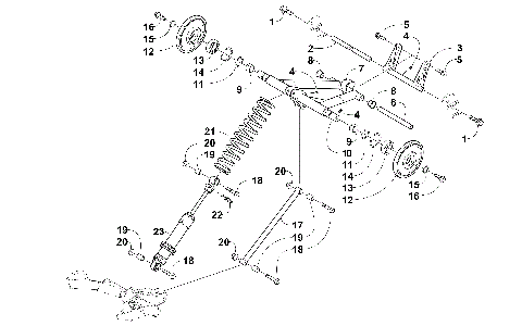 REAR SUSPENSION REAR ARM ASSEMBLY [102749]