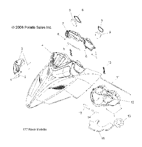 BODY, HOOD ASM. - S09PB8ES/ESL (49SNOWHOOD09600IQ)
