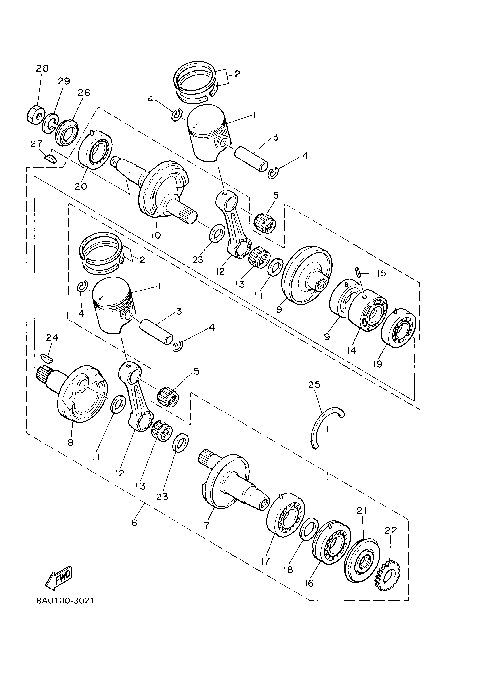 CRANKSHAFT & PISTON [106328]