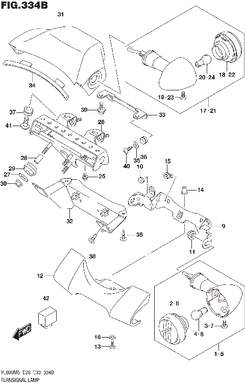 TURNSIGNAL LAMP (E28)