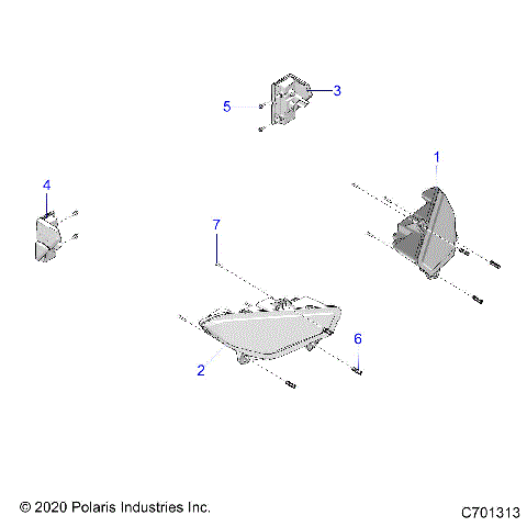 ELECTRICAL, HEADLIGHTS AND TAILLIGHTS - R21RRE99FP/F9 (C701313)
