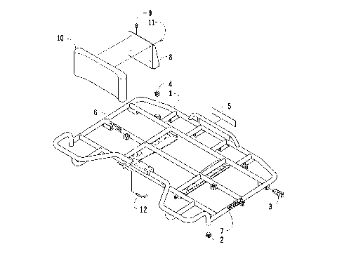 REAR RACK AND BACKREST ASSEMBLY [87122]