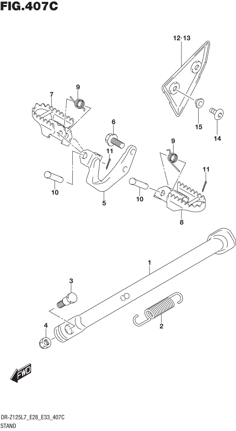 STAND (DR-Z125L E33)