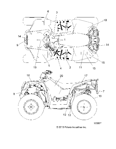 BODY, DECALS - A17SVA85A2 (100067)