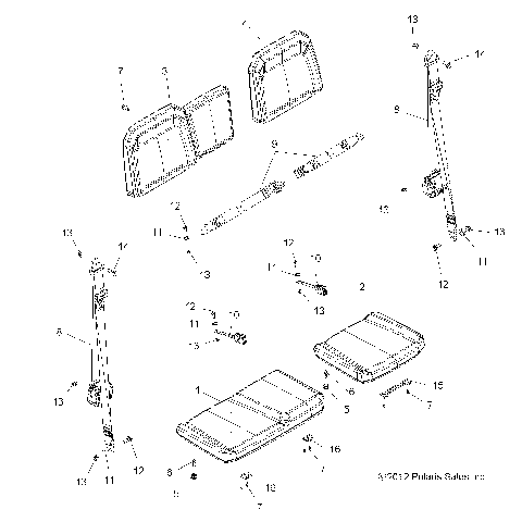 BODY, SEAT - R13UH88/UH9E ALL OPTIONS (49RGRSEAT13900XP)