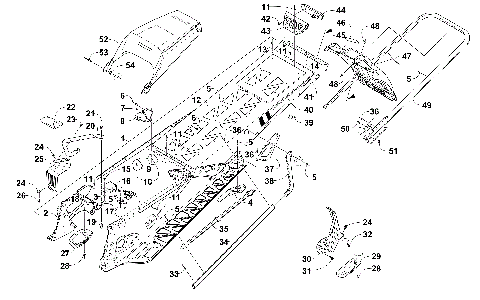 TUNNEL, REAR BUMPER, AND SNOWFLAP ASSEMBLY [102175]
