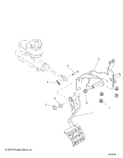 BRAKES, PEDAL and MASTER CYLINDER MOUNTING - R17RVAD1N1 (700978)