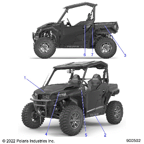 BODY, DECALS - G23GXK99AJ/BJ (900502)