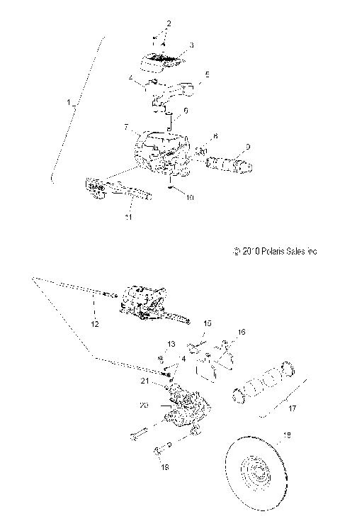 BRAKES, BRAKE SYSTEM - S12BF8GSA/GSL (49SNOWBRAKE11RUSH)