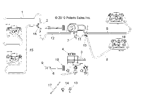 BRAKES, LINES and MASTER CYLINDER - R11RC08LG (49RGRBRAKELINES11LSV)
