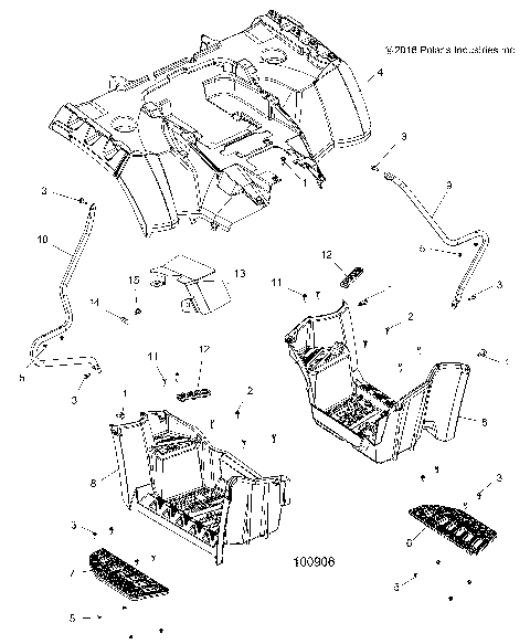 BODY, REAR CAB and FOOTWELL - A18SYE85BB (100906)