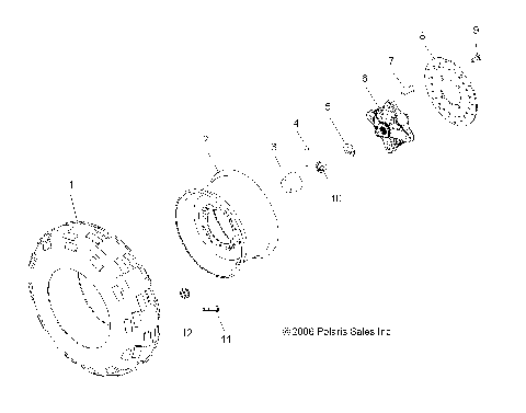 WHEEL, FRONT - A07MH50FC (49ATVWHEELFRT075EFIIN)