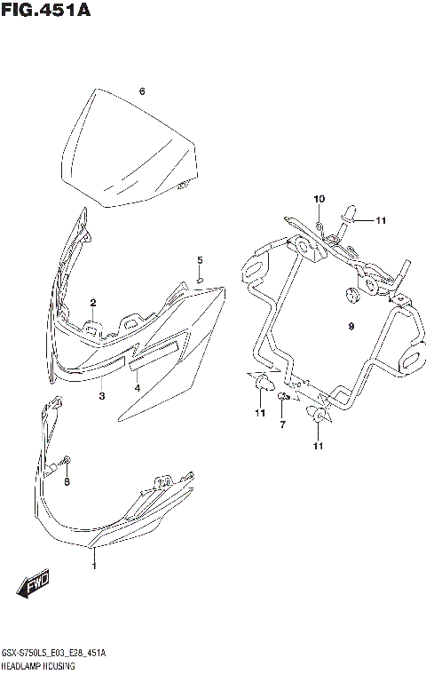 HEADLAMP HOUSING