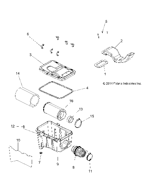 ENGINE, AIR INTAKE SYSTEM - A15SEA32HA (49ATVAIRBOX15ETXMD)