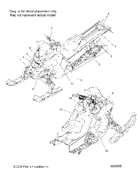 BODY, DECAL, SNOW CHECK, BLK SIDE PANEL W/BLK,TITNM ACCENT - S19EEC8PS/PEB (600858)