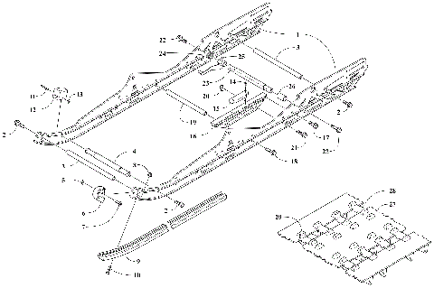 SLIDE RAIL AND TRACK ASSEMBLY [106234]